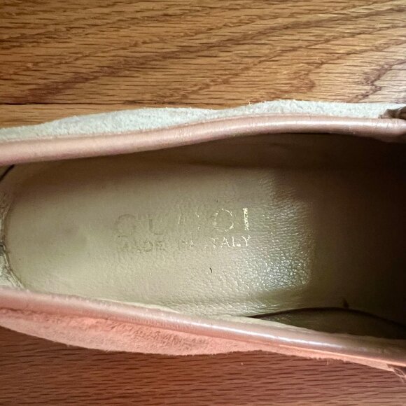 Vintage Gucci tan suede penny loafers womens size, Italy - Picture 3 of 8
